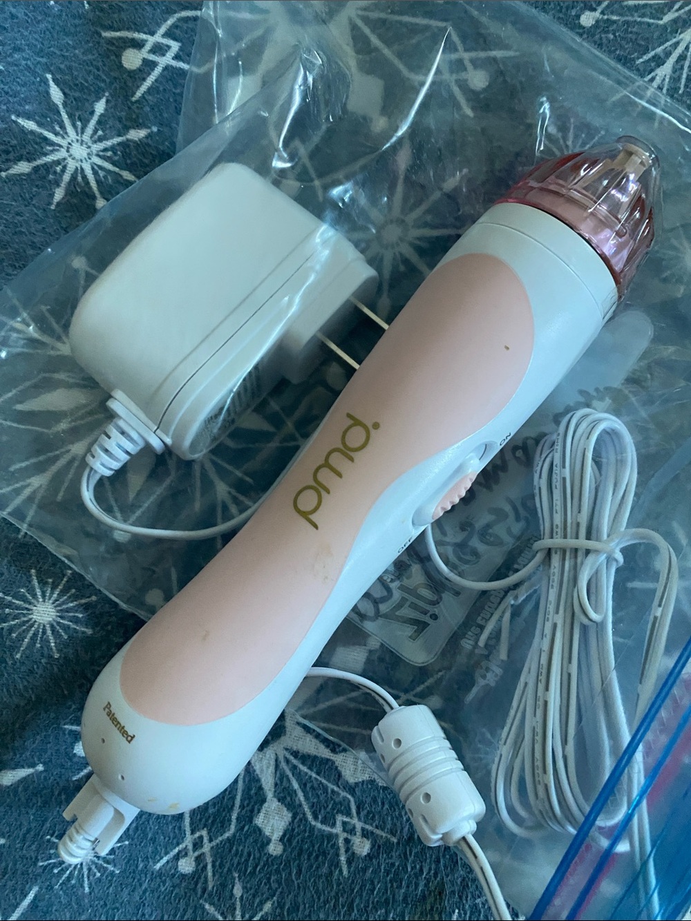 New PMD Microderm Device in Pink and White with Charger Tool only